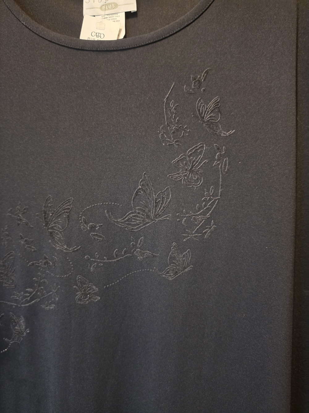 New Black Maxi Dress with Crew Neck Size 24 - Picture 3 of 5